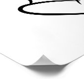 女性ポートレート ポスター (角)