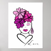 女性ポートレート ポスター (正面)