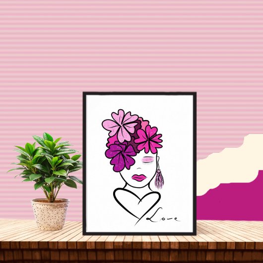 女性ポートレート ポスター