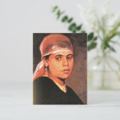 女性ポートレート ポストカード (スタンド正面)