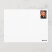 女性ポートレート ポストカード (裏面)