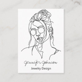 女性ポートレート 名刺