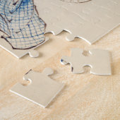 女性ポートレート(葛飾北斎) ジグソーパズル (側面)