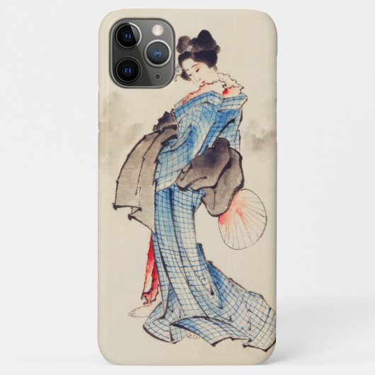 女性ポートレート(葛飾北斎) Case-Mate iPhoneケース (裏面)