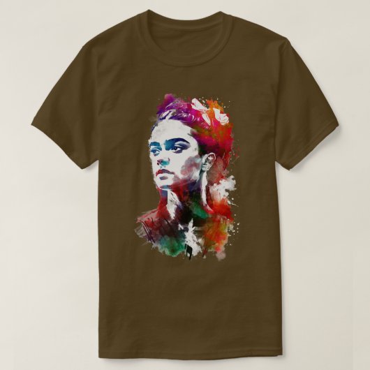 女性ポートレート Tシャツ (デザイン正面)