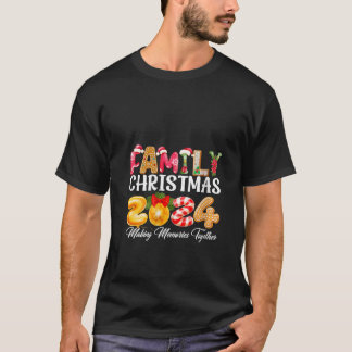 女性マッチングスクワッドサンタギフトおもしろいXmasFamily Tシャツ