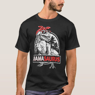 女性ママサウルスレックス恐竜ママサウルス母 Tシャツ