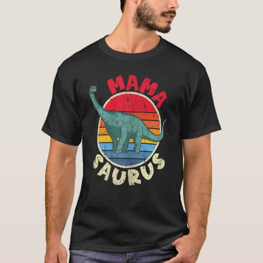 女性ママサウルスI BrachiosaurusディプロドクスI Fa Tシャツ (正面)
