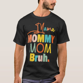 女性ママママママママママママと私のおもしろい男の子 Tシャツ
