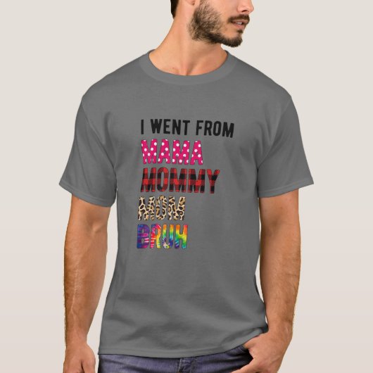 女性ママ母ブルママ男の子のママ母 Tシャツ (正面)