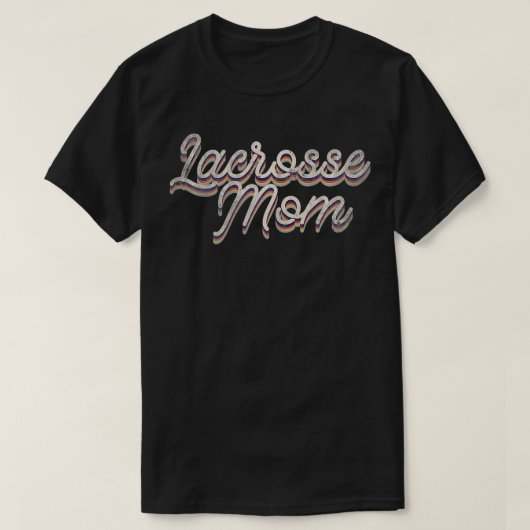 女性ママ母ラクロスLAXプレーヤーコーチギフトT Tシャツ (デザイン正面)