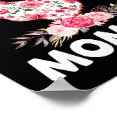 女性ママ用ママ鶏ママシャツDay ポスター (角)