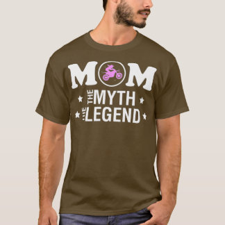 女性ママ神話ザ・レジェンドダートバイクMX Tシャツ