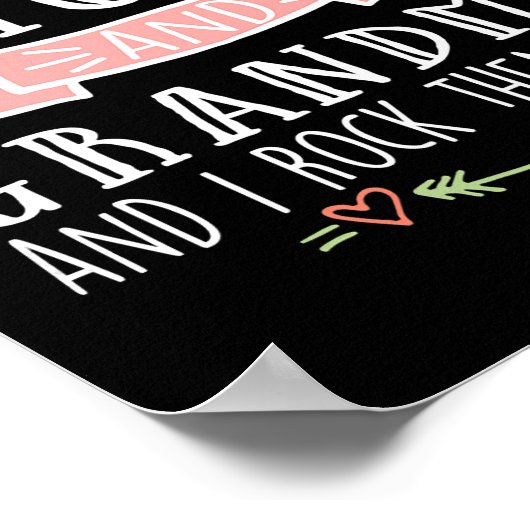 女性ママ私はママと祖母の2つのタイトルを持っている ポスター (角)