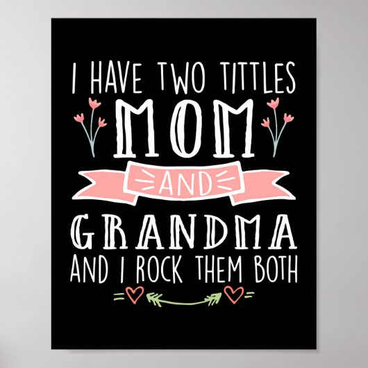 女性ママ私はママと祖母の2つのタイトルを持っている ポスター (正面)