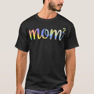 女性ママ2母マママママ2かわいいMのママ Tシャツ