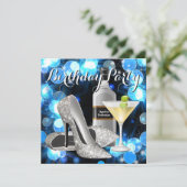 女性マルティーニ誕生日パーティー 招待状 (スタンド正面)