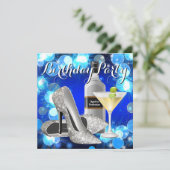 女性マルティーニ誕生日パーティー 招待状 (スタンド正面)