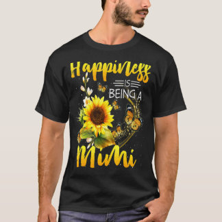 女性ミミ母の日の幸せはミムである Tシャツ