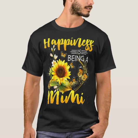 女性ミミ母の日の幸せはミムである Tシャツ (正面)