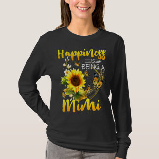 女性ミミ母の日の幸せはミムである Tシャツ