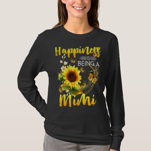 女性ミミ母の日の幸せはミムである Tシャツ (正面)