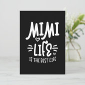 女性ミミ・ライフは人生最高のの感謝祭である サンキューカード (スタンド正面)