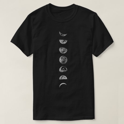 女性ムーンフェイズVNeck Tシャツ (デザイン正面)
