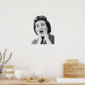 女性メイキング顔 ポスター (キッチン)