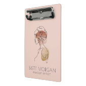 女性メイクモダンアーティスト赤面ピンク ミニクリップボード (アングル2)