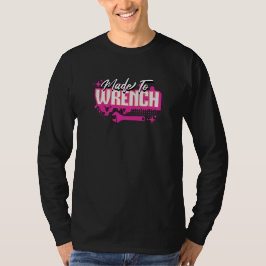 女性メカニックのためのレンチツール Tシャツ (正面)