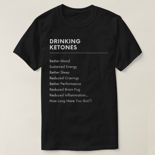 女性メンズケトダイエット飲みケトンの利点We Tシャツ (デザイン正面)
