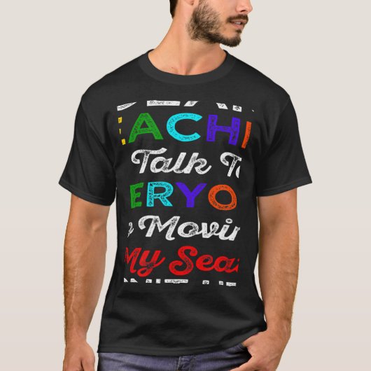 女性メンズ先生親愛先生私は皆と話す Tシャツ (正面)