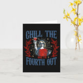 女性メンズ7月4日から4番目を冷やす カード (黄色い花)