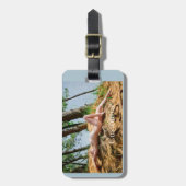 女性モデル日光浴サンダー_コーブ ラゲッジタグ (正面縦)