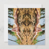 女性モデル日光浴サンダー_コーブ 招待状 (裏面)