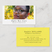 女性モデル、オプティシャン、テクニカルプラクティショナー 名刺 (正面/裏面)