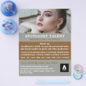 女性モデル、モデリング機関、モデルエージェント チラシ (シングル)