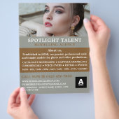 女性モデル、モデリング機関、モデルエージェント チラシ (手)