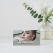 女性モデル、モデリング機関、モデルエージェント 名刺 (スタンド正面)