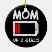 女性モンライフおもしろい声明大人向けジョーク セラミックオーナメント (裏面)