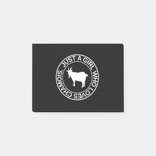 女性ヤギのためのシャモアギフトを愛しているだけの女の子 ポストイット (正面)
