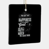 女性ヤギ恋人ヤギのギフト セラミックオーナメント (右)