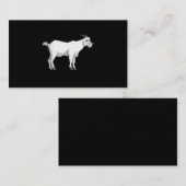 女性ヤギ着用医療顔マスクヤおもしろいギ 名刺 (正面/裏面)