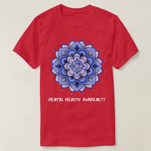 女性ヨガメンタルヘルス認識度7019 3099 Tシャツ (デザイン正面)