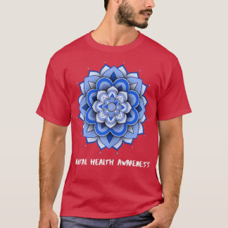 女性ヨガメンタルヘルス認識度7019 3099 Tシャツ