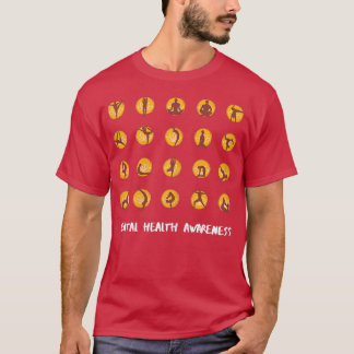 女性ヨガメンタルヘルス認識度7033 3113 Tシャツ