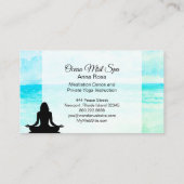 *~*女性ヨガ海ビーチ瞑想 名刺 (裏面)