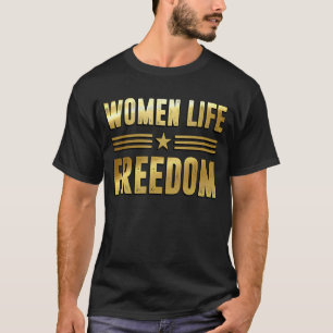 女性ライフフリーダムイランMAHSAAMINI Tシャツ