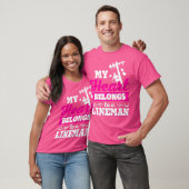 女性ラインワイフ 面白い ラインワーカーの妻たち Tシャツ (ユニセックス)